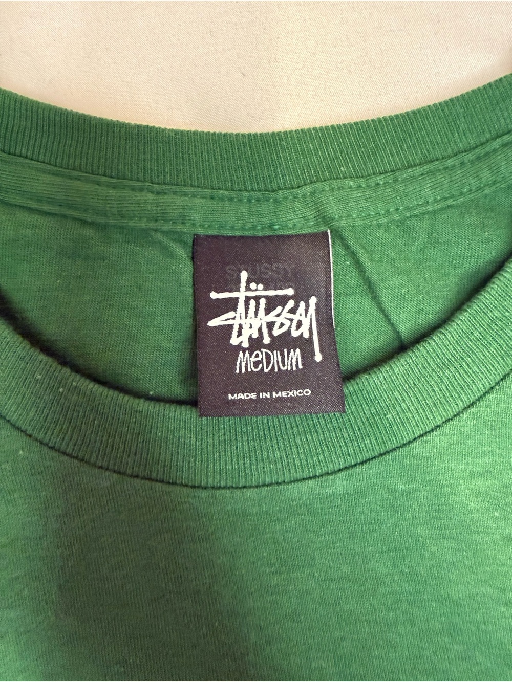 Stussy "Increase The Peace" Graphic Tee Green Size M - Picture 3 of 4